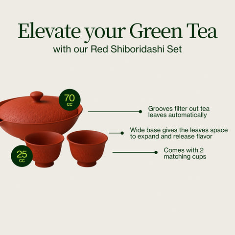 Rotes Shiboridashi -Set