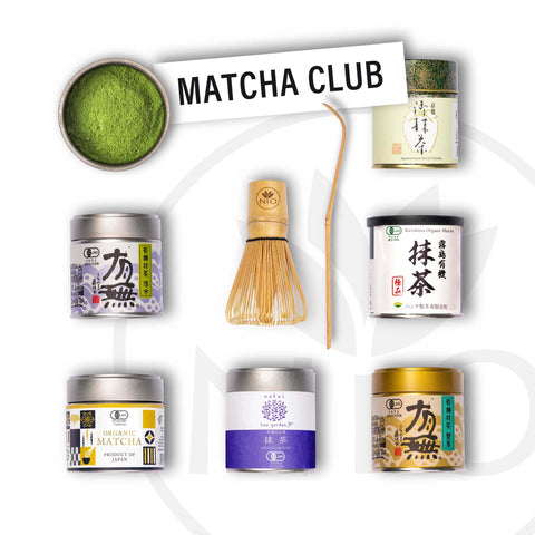 Monatlicher Matcha-Club mit kostenlosem Matcha-Besen und Chashaku