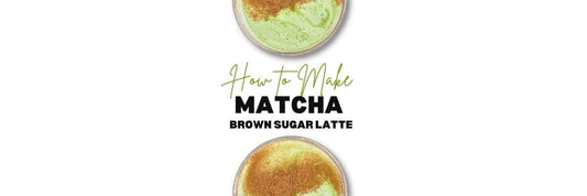 brown sugar matcha latte