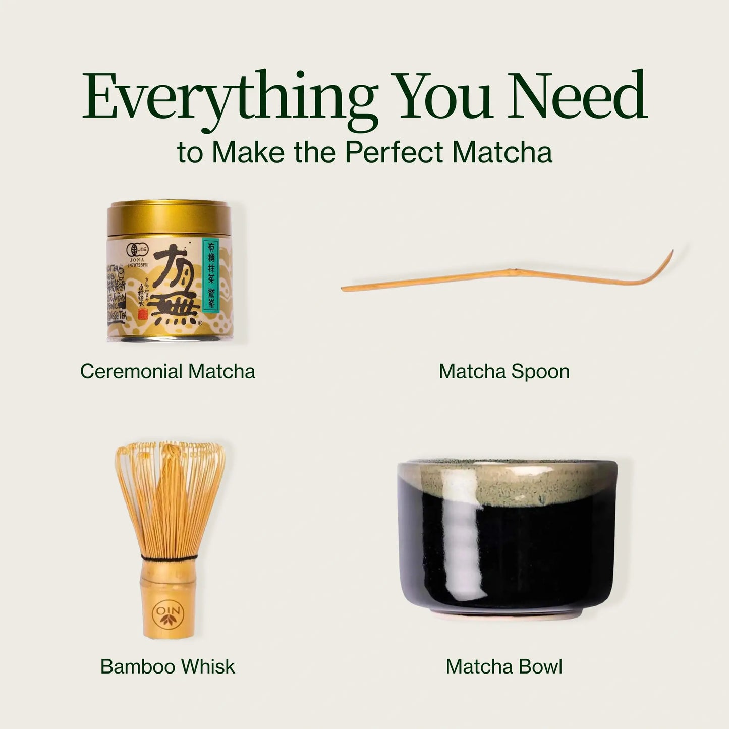 Anpassbares Matcha-Set mit zeremoniellem Matcha