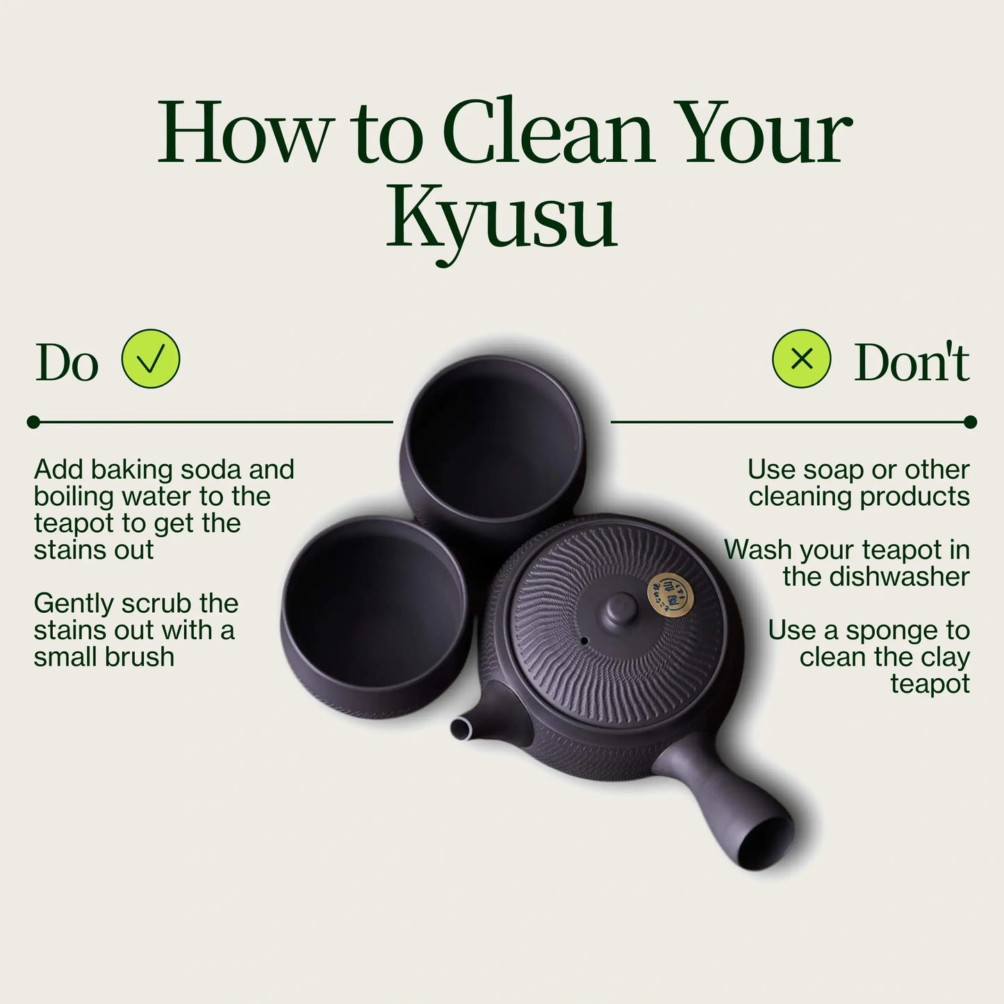 Tosen Kyusu Teekannen-Set