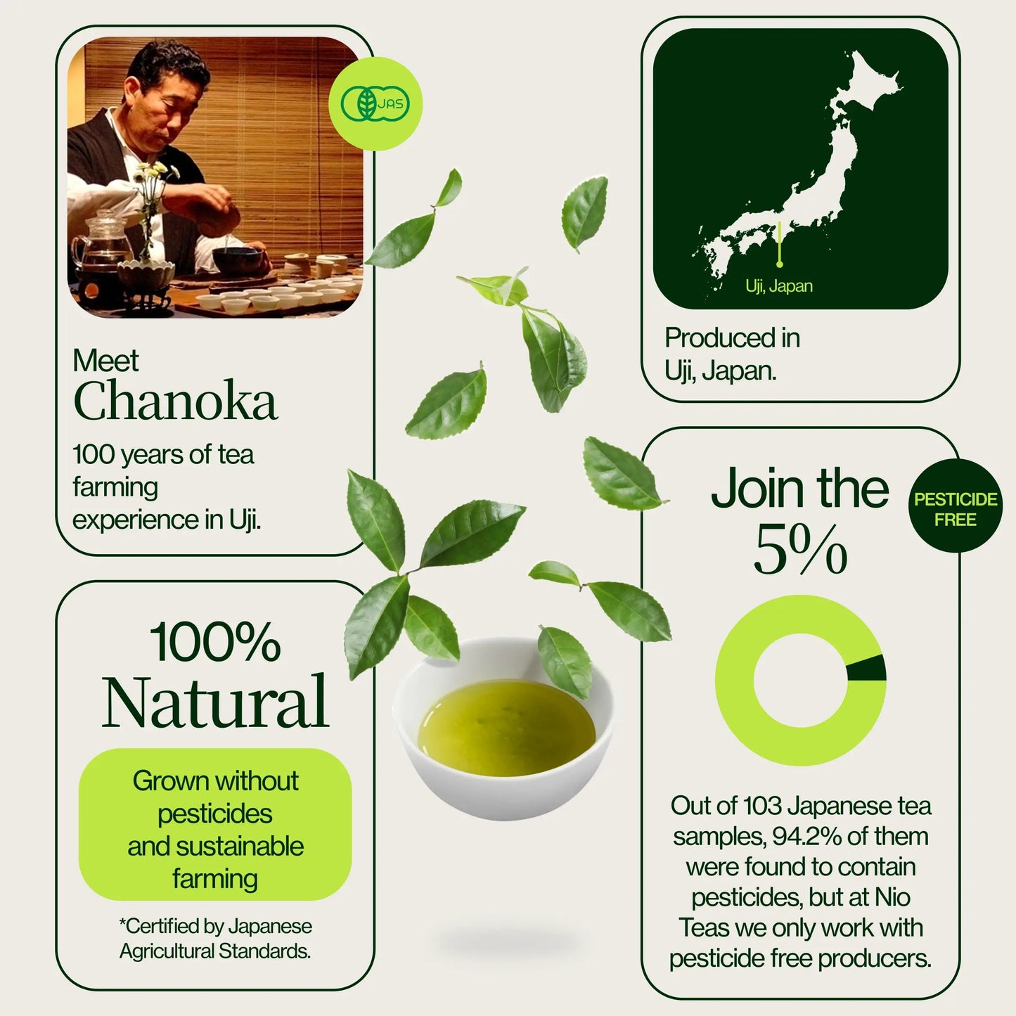 Chanoka Kamairicha Loose Leaf Green Tea