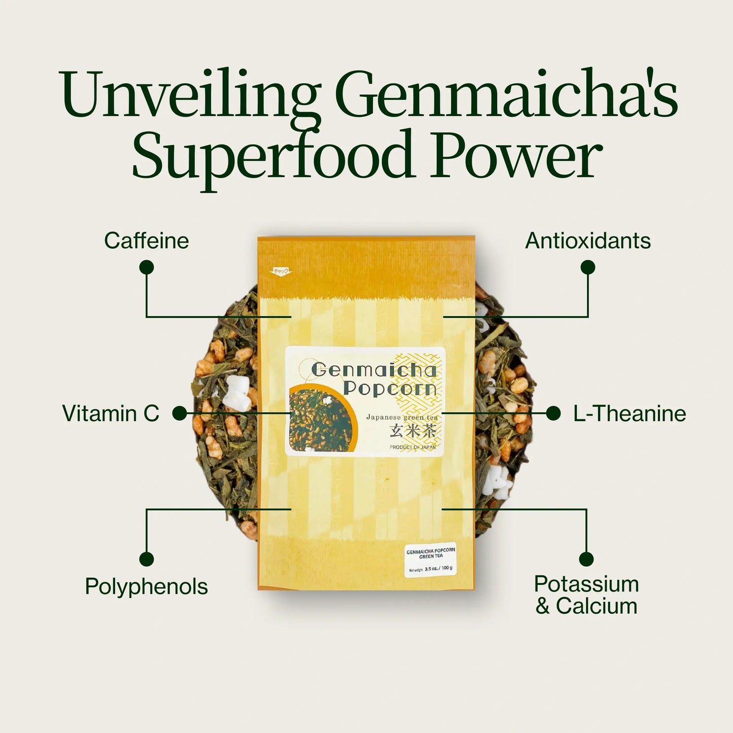 Genmaicha Popcorn Grüner Tee