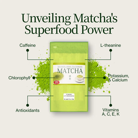 Premium-Matcha Latte Pulver