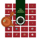 Grüner Tee-Adventskalender mit Teekanne