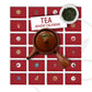 Grüner Tee-Adventskalender mit Teekanne